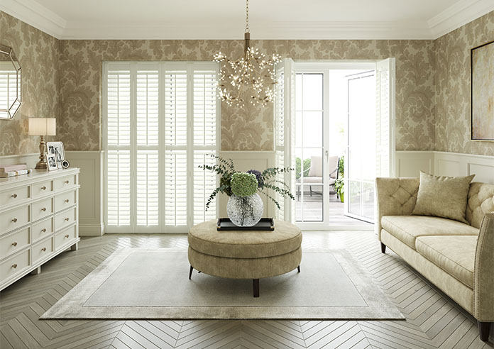 Bromley, Paper White - Full Height Plantation Shutter - Image 8